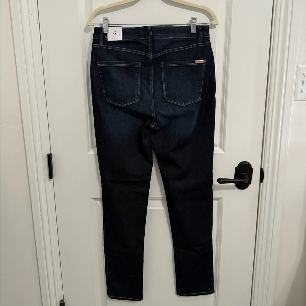 White House Black Market Brand New High Rise Slim Dark Wash Jeans - Picture 6 of 9